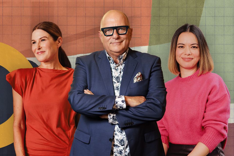 Amanda, Hugh and Siobhan in 'Home of the Year'. Photo: RTÉ